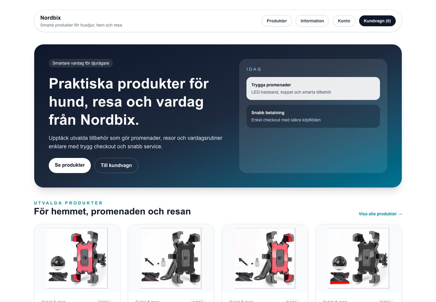 Skärmbild av Nordbix