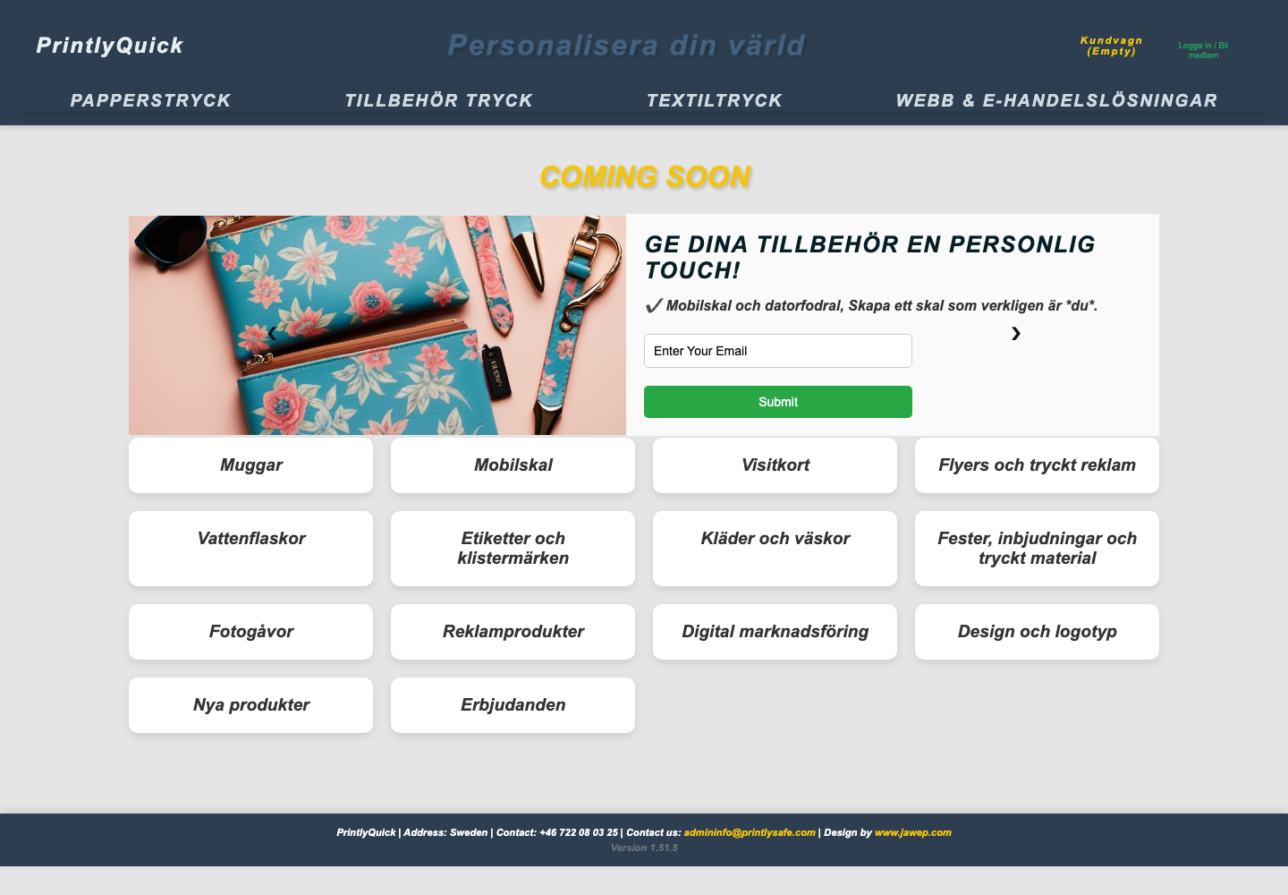 Skärmbild av PrintlyQuick